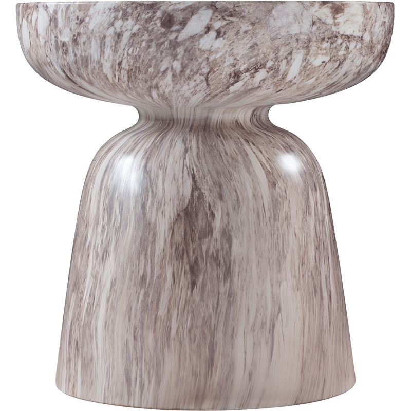 Afuera Living Contemporary Brown Indoor/Outdoor Concrete End Table