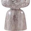 Afuera Living Contemporary Brown Indoor/Outdoor Concrete End Table