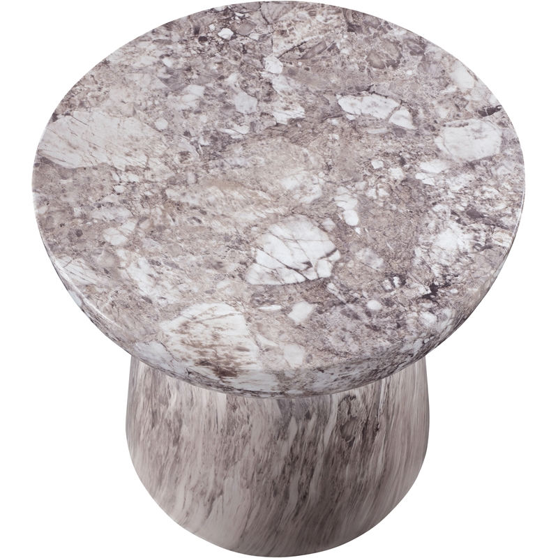 Afuera Living Contemporary Brown Indoor/Outdoor Concrete End Table