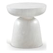 Afuera Living Contemporary Off White Indoor/Outdoor Concrete End Table