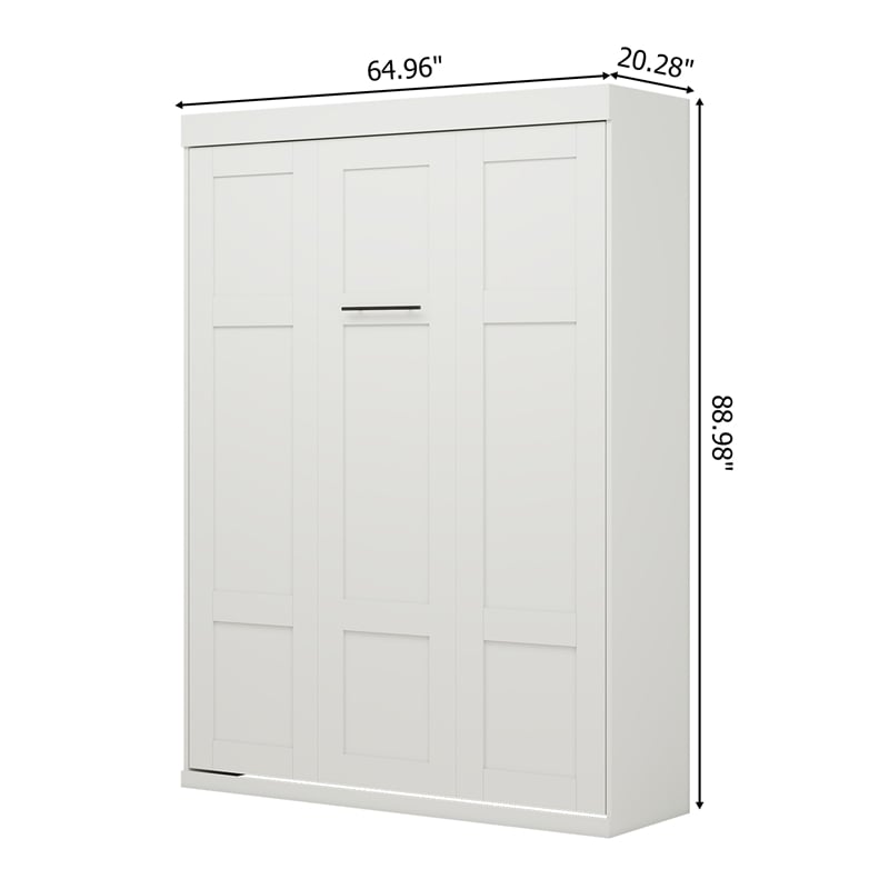 Afuera Living Modern 65-inch Queen Murphy Bed Sturdy in White