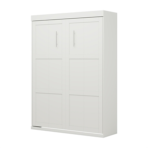 Afuera Living Modern Queen Murphy Bed 65-inch Space-Saving in White