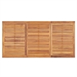 Afuera Living Contemporary Garden Dining Set Natural Teak Wood