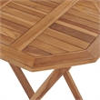 Afuera Living Contemporary Solid Teak Wood Garden Dining Set in Natural