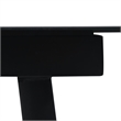 Afuera Living Contemporary Synthetic PVC Garden Dining Set in Black