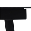 Afuera Living Contemporary Synthetic PVC Garden Dining Set in Black