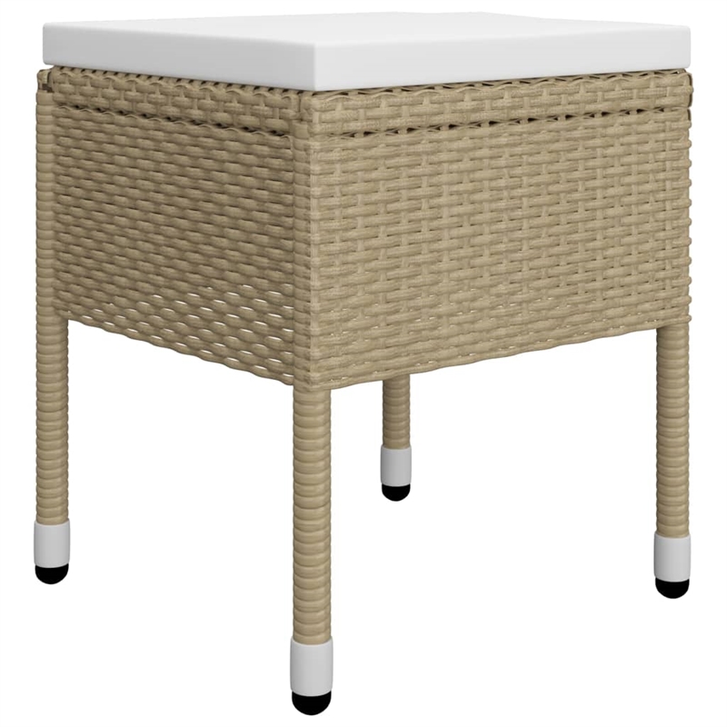 Afuera Living Contemporary Solid Wood Dining Set in Beige/Cream White