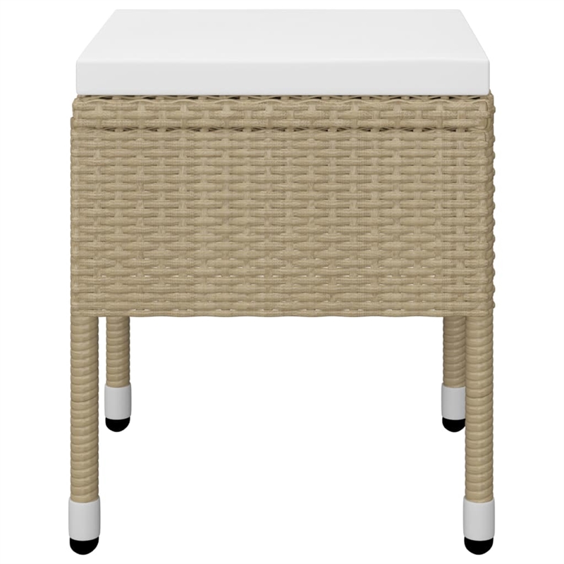 Afuera Living Contemporary Solid Wood Dining Set in Beige/Cream White