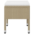 Afuera Living Contemporary Solid Wood Dining Set in Beige/Cream White