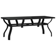 Afuera Living Powder-Coated Steel 7 Piece Foldable Garden Dining Set in Gray