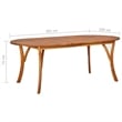 Afuera Living Solid Acacia Wood Tough Dining Set Rectangular Dining Set in Black