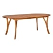 Afuera Living Solid Acacia Wood Tough Dining Set Rectangular Dining Set in Black