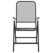 Afuera Living Contemporary Garden Dining Set in Anthracite/Gray
