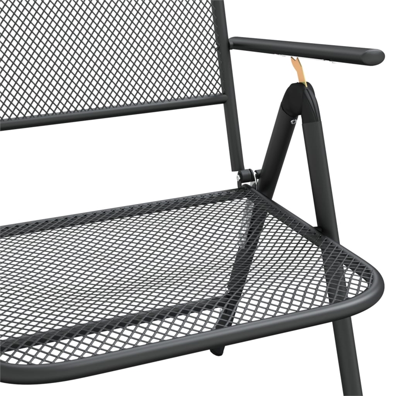 Afuera Living Contemporary Garden Dining Set in Anthracite/Gray