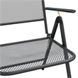 Afuera Living Contemporary Garden Dining Set in Anthracite/Gray