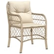 Afuera Living Contemporary 5 Piece Rattan Garden Dining Set in Black