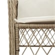 Afuera Living Contemporary 5 Piece Rattan Garden Dining Set in Black