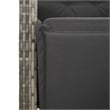 Afuera Living Contemporary 5 Piece Rattan Garden Dining Set in Black