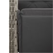 Afuera Living 7 Piece Poly Rattan Garden Dining Set with Cushions in Gray
