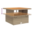 Afuera Living Contemporary 5 Piece Patio Dining Set in Brown