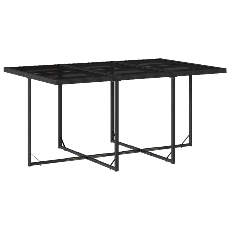 Afuera Living Contemporary 11 Piece Patio Dining Set in Black