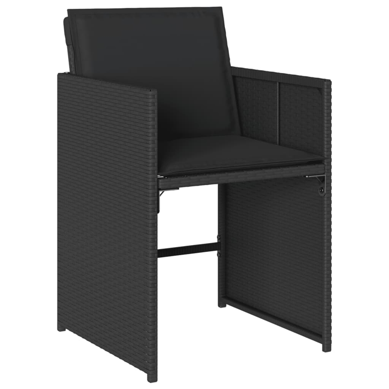 Afuera Living Contemporary 11 Piece Patio Dining Set in Black