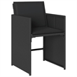 Afuera Living Contemporary 11 Piece Patio Dining Set in Black