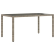 Afuera Living 7 Piece Powder-Coated Steel Garden Dining Set in Gray