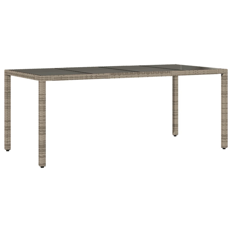 Afuera Living 9 Piece Powder-Coated Steel Garden Dining Set in Gray