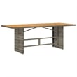 Afuera Living Contemporary 9 Piece Rattan Garden Dining Set in Gray
