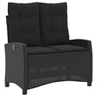 Afuera Living Contemporary Rattan Garden Dining Set in Black and Brown