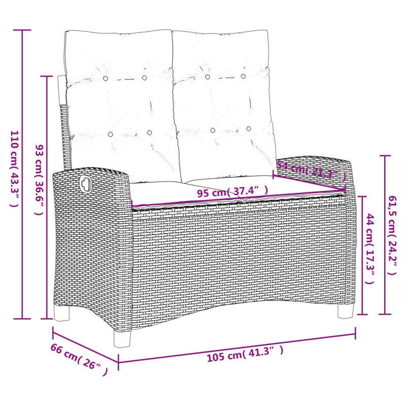 Afuera Living Contemporary 4 Piece Garden Dining Set in Gray