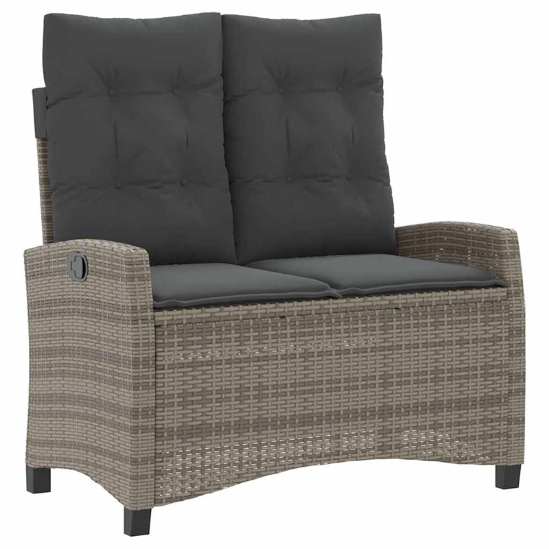 Afuera Living 2 Piece Rattan Garden Dining Set in Gray and Brown