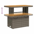 Afuera Living 2 Piece Rattan Garden Dining Set in Gray and Brown