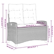 Afuera Living 2 Piece Rattan Garden Dining Set in Gray and Brown