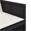 Afuera Living 13 Piece Rattan Patio Dining Set in Black/Cream White