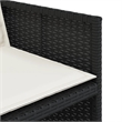 Afuera Living 10 Piece Poly Rattan Patio Dining Set in Black/Cream White