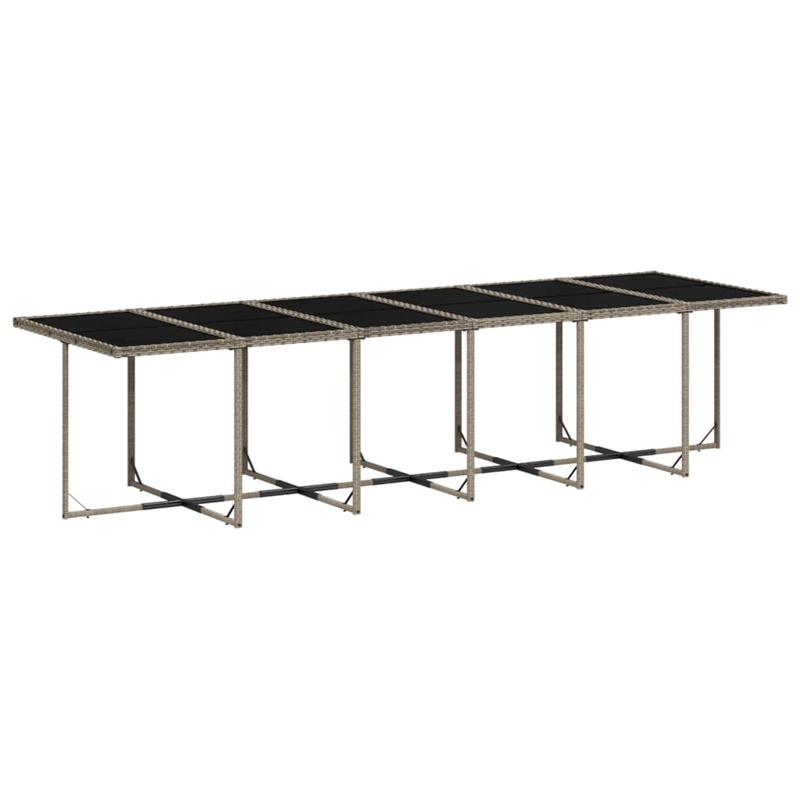 Afuera Living Contemporary 17 Piece Patio Dining Set in Gray
