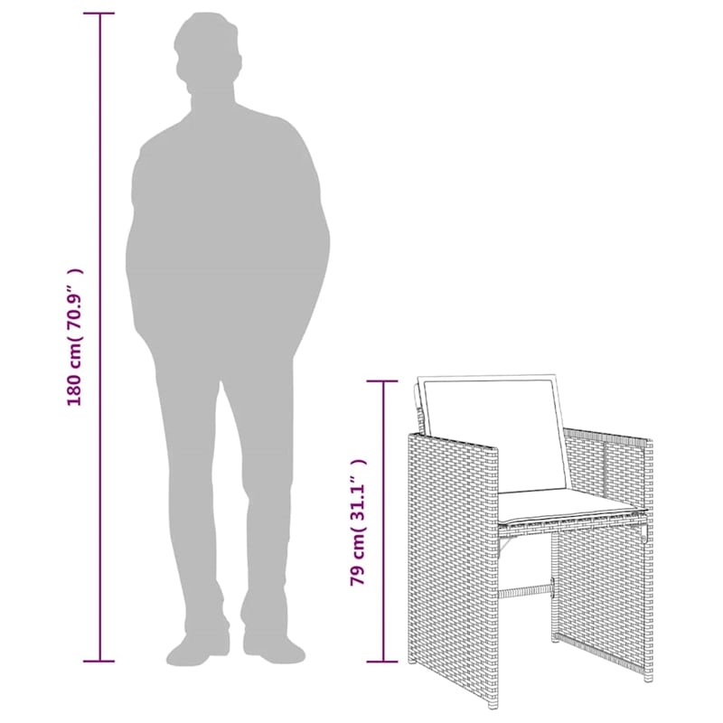 Afuera Living Contemporary Steel Patio Dining Set in Light Gray