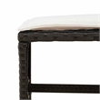 Afuera Living 17 Piece Poly Rattan Garden Dining Set in Black/Cream White