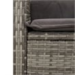 Afuera Living 5 Piece Poly Rattan Garden Dining Set in Black