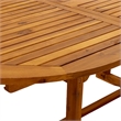 Afuera Living Contemporary 9 Piece Garden Dining Set in Brown