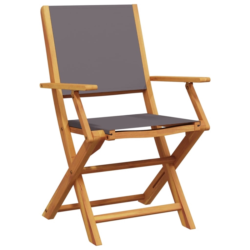Afuera Living Contemporary Durable Wood Garden Dining Set in Gray