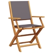 Afuera Living Contemporary Durable Wood Garden Dining Set in Gray