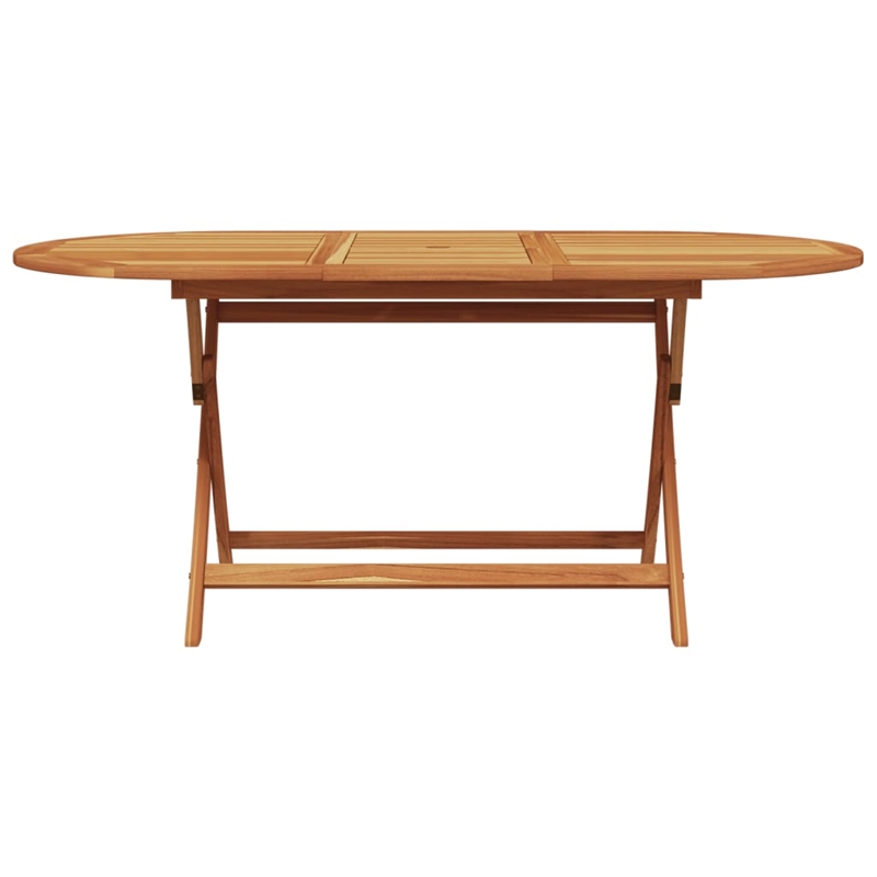 Afuera Living Contemporary Durable Wood Garden Dining Set in Gray