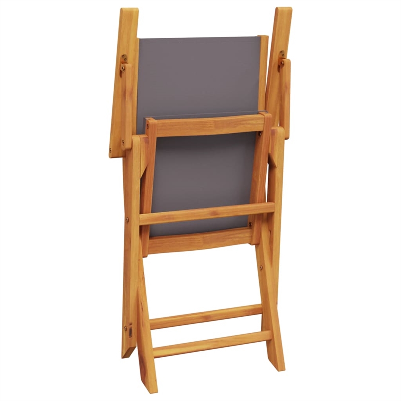 Afuera Living Contemporary Durable Wood Garden Dining Set in Gray