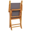 Afuera Living Contemporary Durable Wood Garden Dining Set in Gray