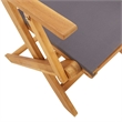 Afuera Living Contemporary Durable Wood Garden Dining Set in Gray