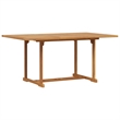Afuera Living Contemporary 7 Piece Garden Dining Set in Brown