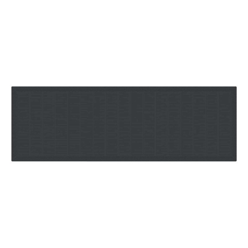 Afuera Living 11 Piece Poly Rattan Garden Dining Set in Anthracite